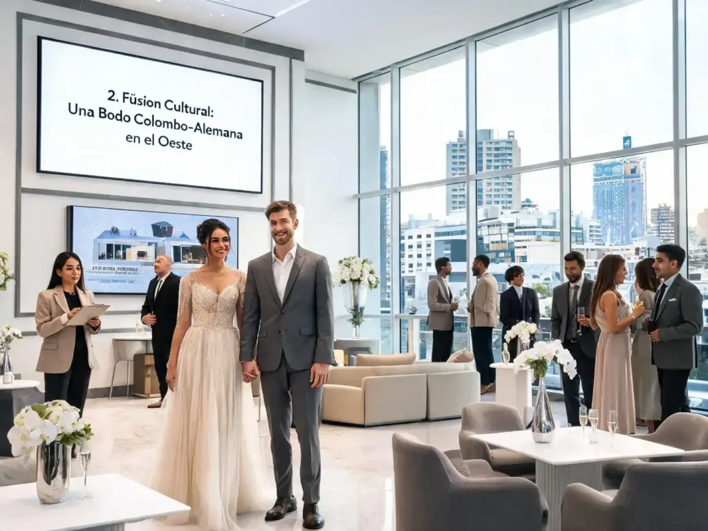 2. Fusión Cultural: Una Boda Colombo-Alemana en el Oeste