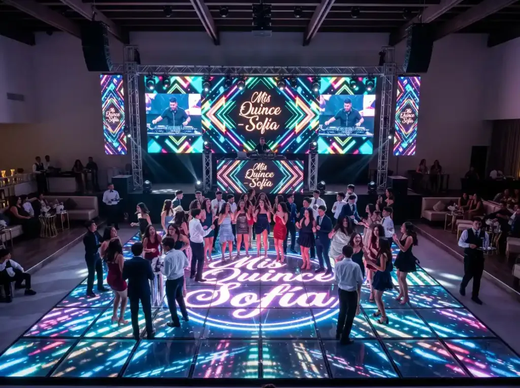 Pistas de Baile LED y Pantallas de Alta Resolución